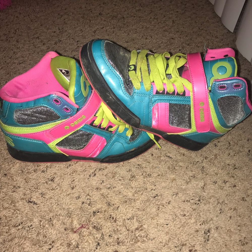 Osiris Multicolor High Top Skate Shoes Size 8.5